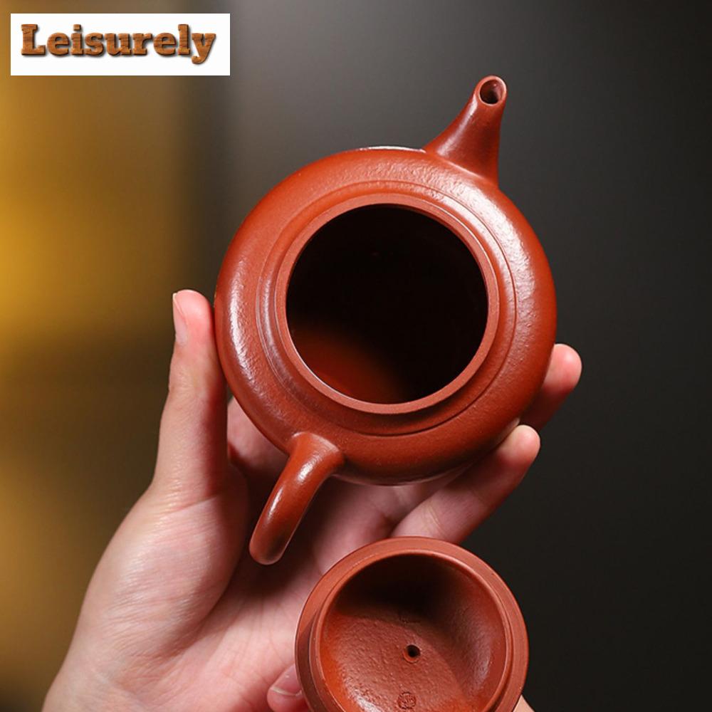 170ML Ancient Yixing Purple Clay Teapots Handmade Beauty Pot Raw Ore Zhu Mud Tea Brewing Kettle Zisha Tea Set Tableware Supplies