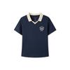 Breathable Round Neck Short Sleeve Polo Shirt Women Tops L226W035-002Z