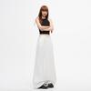 White wide-leg jeans women's spring and summer new high-waisted simple and versatile loose and thin straight-leg pants