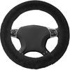 Wuyaoyao Fuzzy Car Steering Wheel Cover, 15'' Soft Auto Steering Wheel Protector For Warm Winter, Elastic Anti-Slip Fluffy Wheel Covers, Car