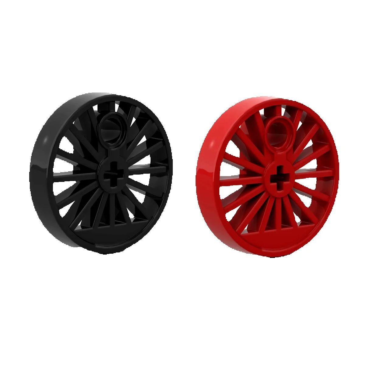 

10pcs 85558 Train Wheel RC Train Bricks Spoked with Technic Axle Hole and Counterweight Parts 30 mm Diameter MOC Blocks 10pcs