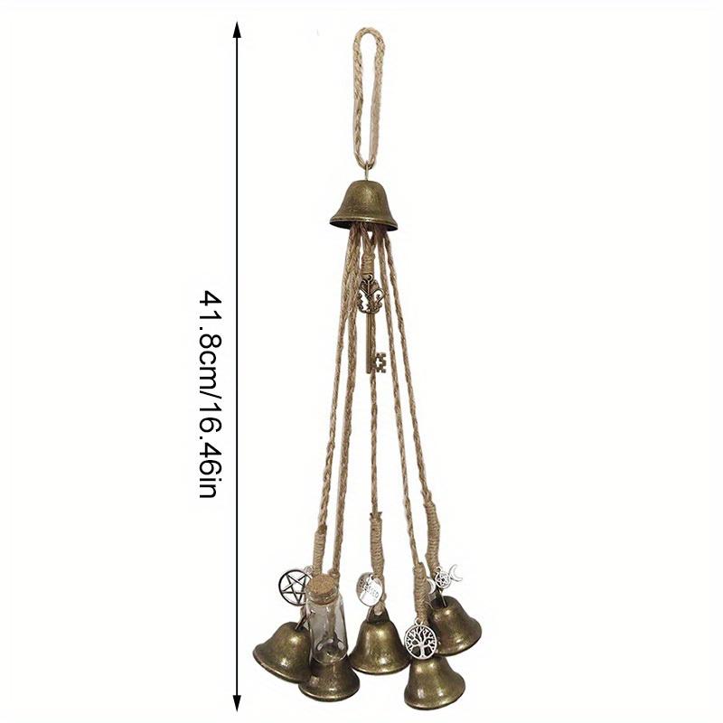 1 Stück Handgefertigte Hexen-Windspiel-Glocken Türhänger Altar-Dekoration Glücks-Windspiel für Hausgarten