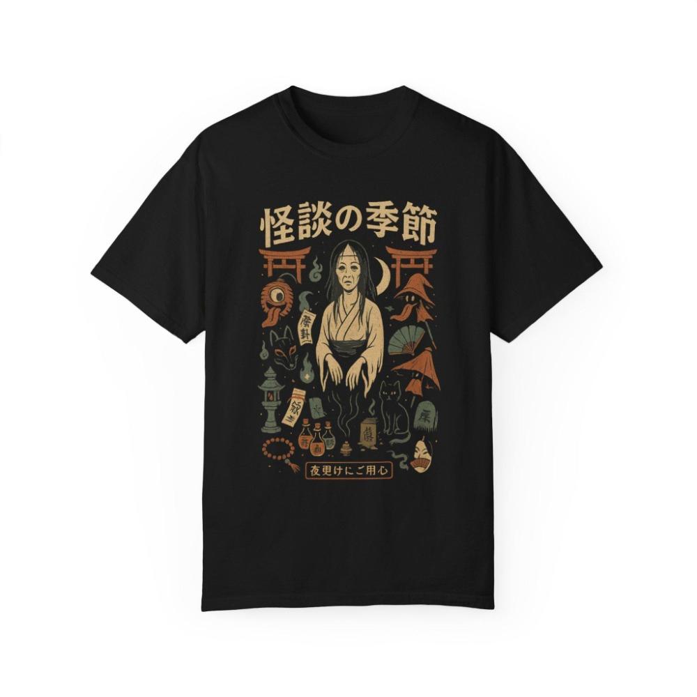 Season of Ghost Stories Comfort Colors 1717 TShirt Unisex Graphic Tee Casual Wear Japan Horror Gift for Her Gift for Him