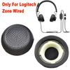 1 pár fehérjebőr headset fülpárna fejhallgató kiegészítő Logitech Zone vezetékes zajszűrőhöz