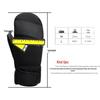 Windproof Ski Gloves for Men & Women, Thick Velvet, Touchscreen-Compatible, Warm 5-Finger Linings for Carving & Winter Sports