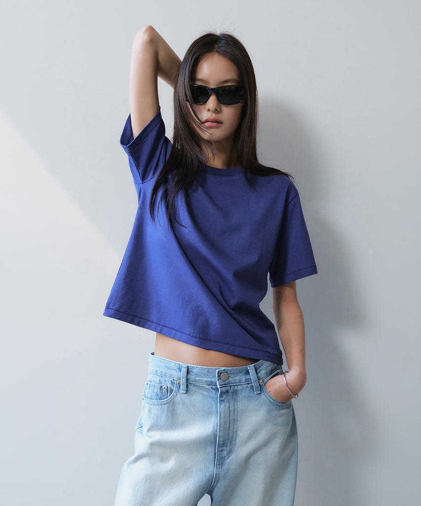 ONE Compact Crop Top_Blue