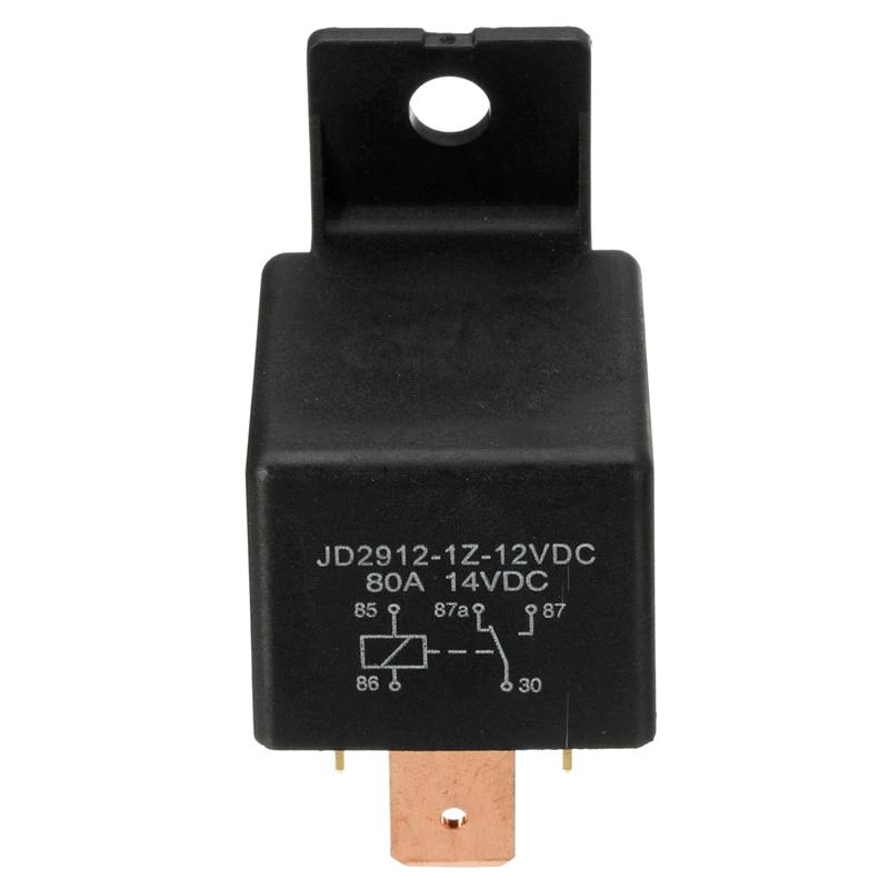 Waterproof 12V 80A 5Pin Dc Amp Spdt Car Relay + Practical Socket Car Starter Automotive Relay Universal Relays