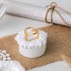 Vintage Cake Shape Ring Stand White Gypsum Ring Display Rack Plaster Ring Holder  Photo Props