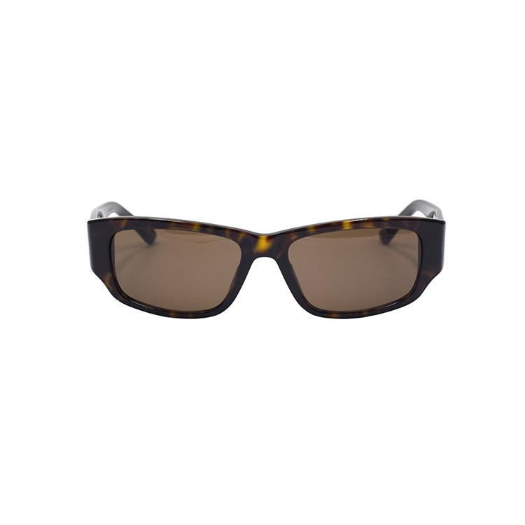 Balenciaga New Logo Series Narrow Shape Rectangle Sunglasses Unisex Sunglasses Tortoise BB0368SK-002