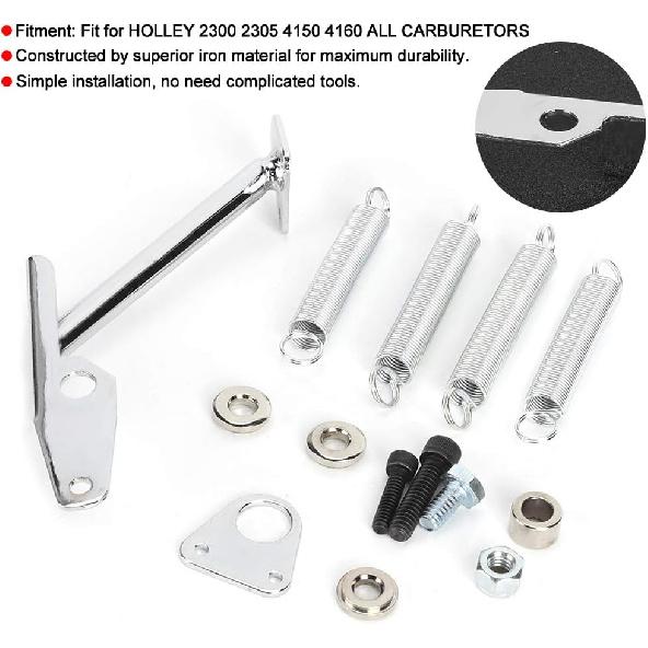 Gaszug-Rückholfeder-Kit, Eisenvergaser Gaszug-Rückholfedern Kit 2083 6056 Hochleistungs-Vergaserhalterung Rückholfedern Kit Ersatz Passend für 2300