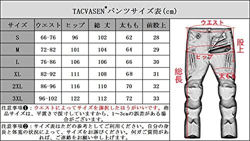 TACVASEN Men's Lightweight Cargo Pants for Spring and Summer, Chino Pants, Solid Color, Water-Repellent, Fishing, Workwear, Trekking, Khaki, Size 3XL
