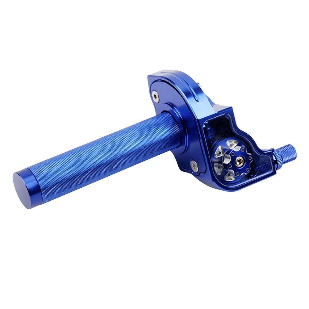 22mm Universal Motorcycle Adjustable Handlebars Moped Scooter Bike CNC Throttle Twist Grips For Moped Scooter Bike M10*1.5