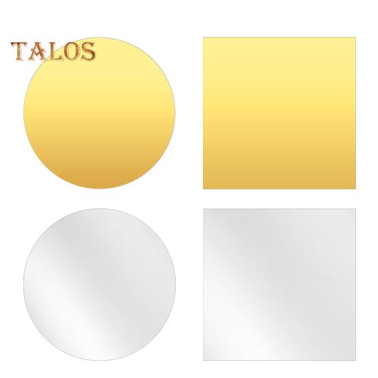10/15/20/25/30CM Round Square Acrylic Mirror Wedding Party Table Centerpiece Mirror Tray Shatterproof Living Room Bedroom Bathroom Wall Decoration