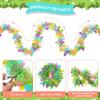 2M Easter Stripe Color Strip DIY Wreath Craft Decoration Birthday Ribbon Hanging Decoration Children's Gift Home Party tools