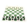 Chess Set Plastic Chess Board Set Desktop Artificial Leisure Game with Leather Checkerboard for Party Camping Relaxing