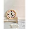 Modern Cream Style Silent Wall Clock for Living and Study Rooms