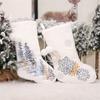 Santa Stockings Xmas Tree Ornament Decorations Xmas Gift Candy Bag Present Pocket Christmas Stocking Sack Hanging Socks