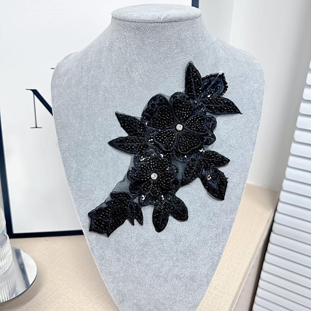 Multi-Color Three-Dimensional Bead Sheet Machine Nail Bead Embroidery Hand-Sewn Decorative Jewelry Stage Ancient Clothing Cloth Sticker Accessories