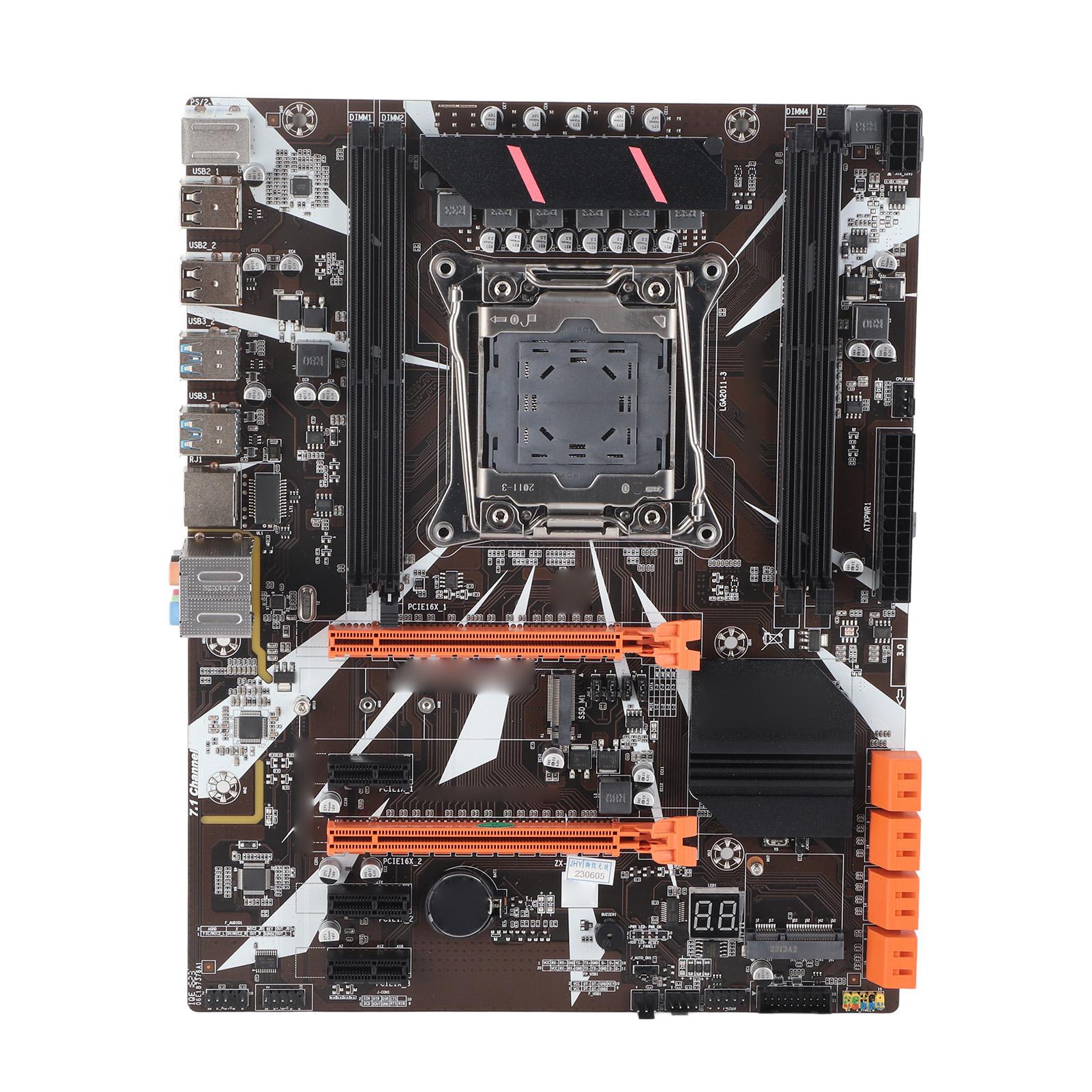 

X99 LGA2011‑3 DDR4 Материнська плата настільного комп’ютера Материнська плата для набору мікросхем X99 чорний