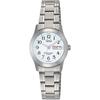 Citizen Q&Q Analog Waterproof Watch Date Day Metal Band W473-204 Women's White