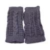 Women Winter Warm Fashion Knitted Arm Fingerless Gloves Outdoor Soft Touchscreen Mittens