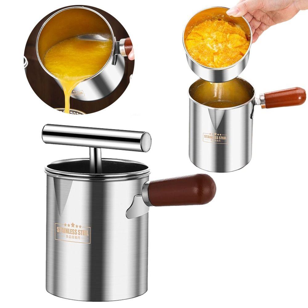 Press Type Manual Fruit Juicer Stainless Steel Fruit Residue Separator  Fruit Preparation