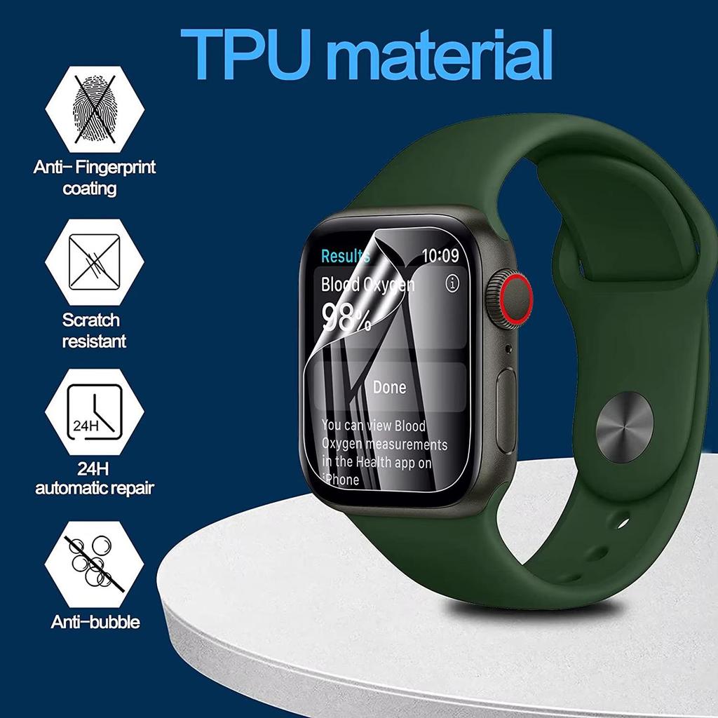 Apple Watch Protective Case & Hydrogel Screen Protector for All iWatch Series