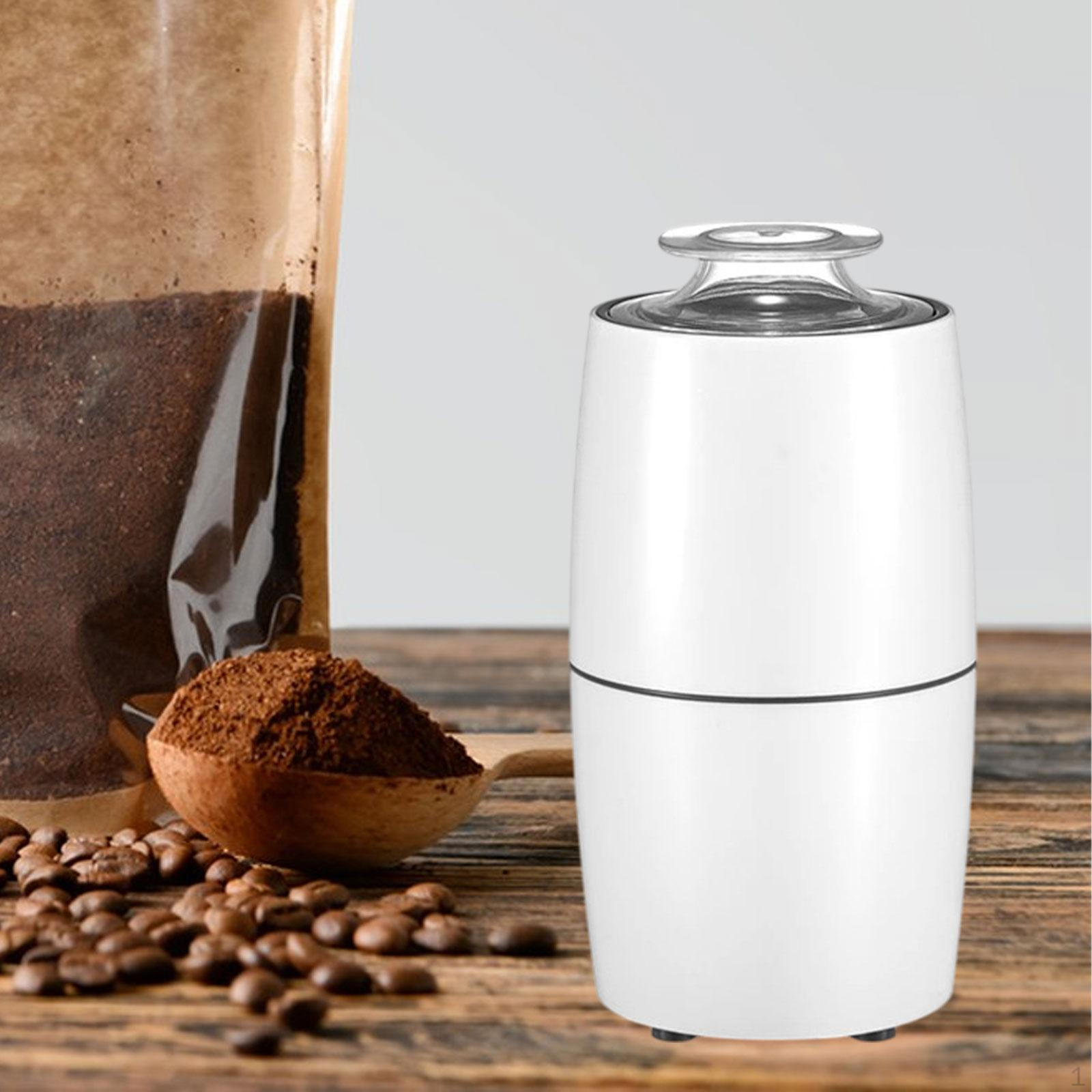 

Кофемолка для кофейных зерен, сухие злаки, высокоэффективная машина для измельчения пищевых продуктов для домашнего хозяйства белый