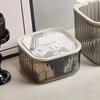 Desktop Pop-up Storage Box Mini Trash Can with Lid Dust Proof Makeup Sundries Bucket Organizer Holder Case