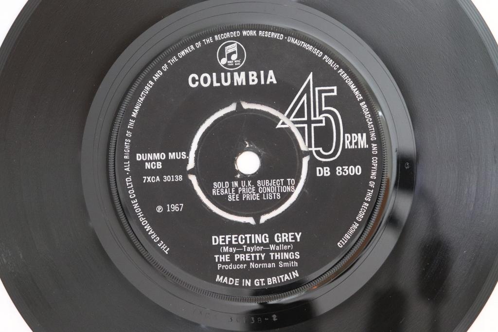 7inch Record PRETTY THINGS - Defecting Grey DB8300 Columbia 1967 UK Rock Used