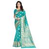 Шелковое сари Канджеварам, Kanjivaram Silk Saree for Wedding (Firozi),  C J Enterprise