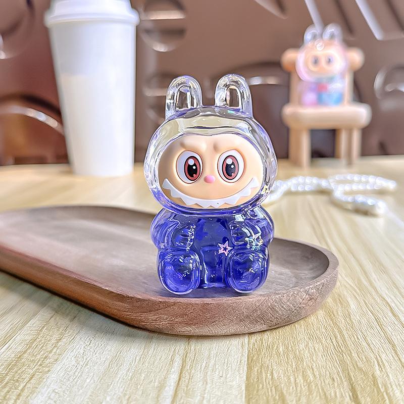 Cartoon Cute Labubu Quicksand Ornaments Car Ornaments DIY Home Decoration Gifts