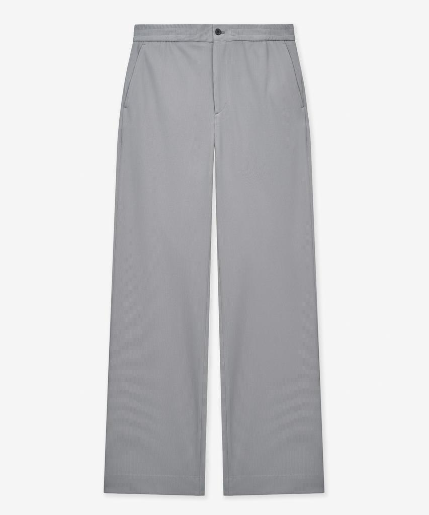 Tienjiti Wide Fit Ribbed Banding Pants (Light Gray) Tnpa6E109G2