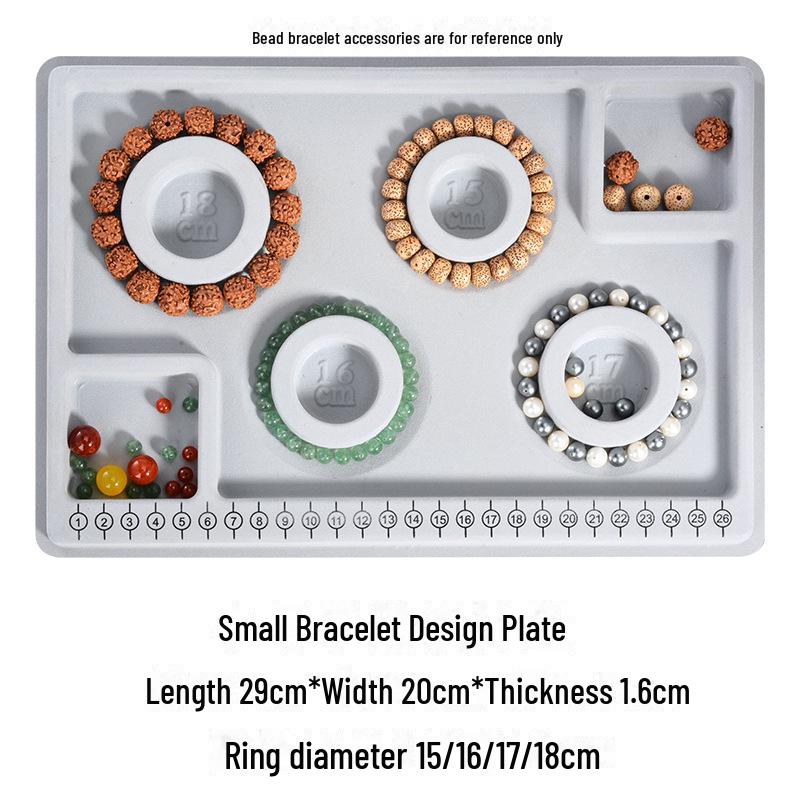 Sortierte Beflockte Schmuck-Präsentations- und Design-Tabletts für DIY-Armbänder und Halsketten