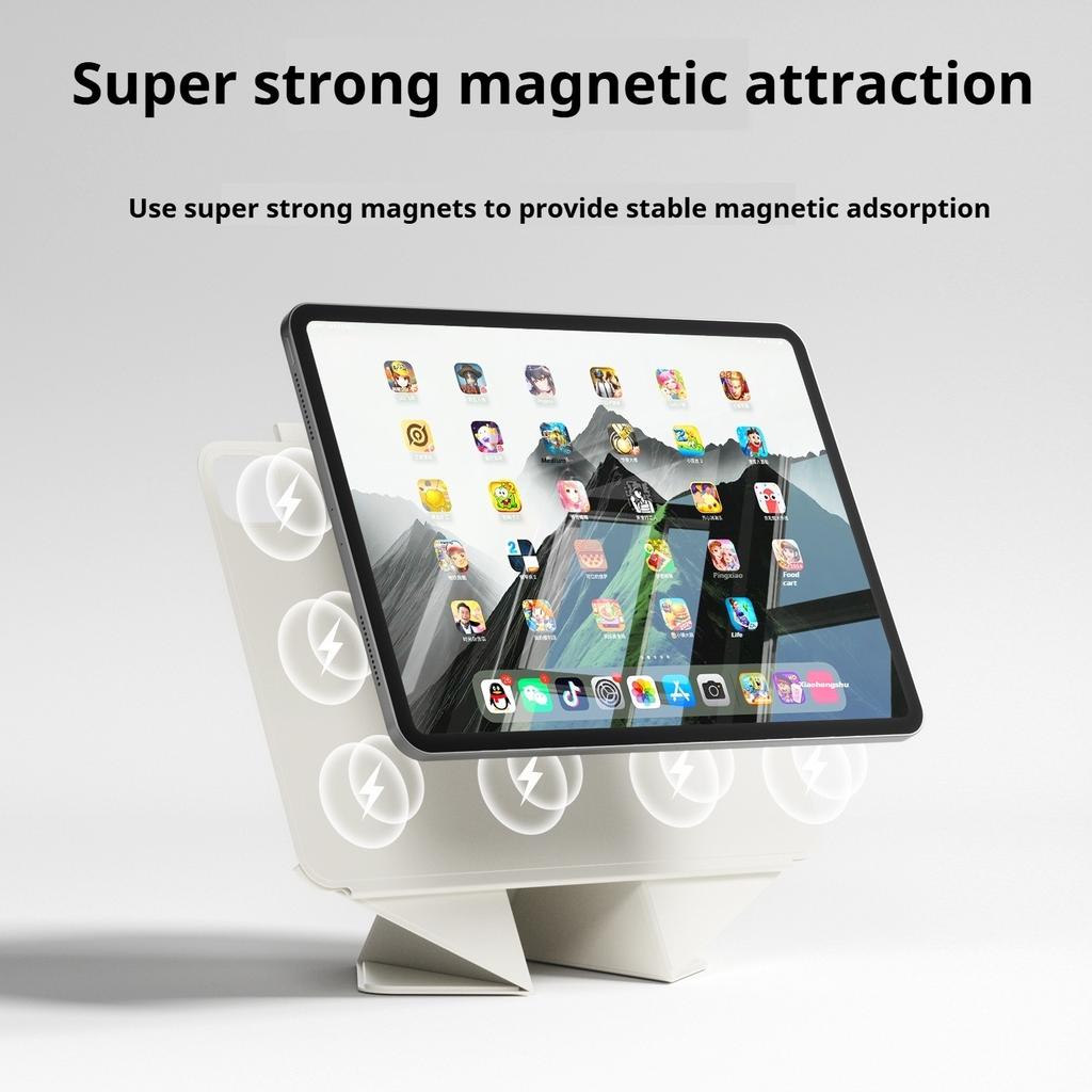 ZOYU Smart Folio Cover for IPad A16 11th 2025 IPad Air 11 Funda IPad Pro 13 12.9 4/5/6th Gen Mini 8.3 A17 Pro Magnetically Capa