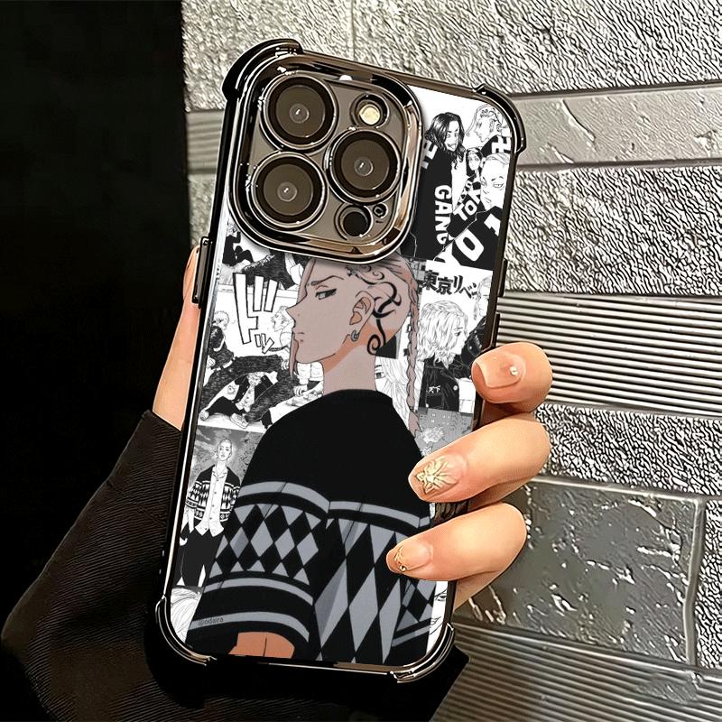 Tokyo Revengers Anime Soft Phone Case For iPhone 15 16 17 Air 14 Pro Max 16E Plus 13 12 Mini Plating Anti-Fall Fundas