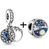 2pcs /Lot 2022 New Silver Color Love Heart Star Beads Pendant Fit Original Brand Charms Bracelet Women Jewelry Gift 45 Styles