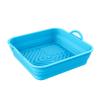 Air Fryer Silicon Basket About 20cm Round/square/rectangular Oven Baking Tray Foldable Reusable Silicone Pot Replacement Pan