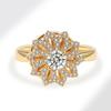 Luxury Minimalist Spinning Adjustable Open Ring For Women High End Fashion Jewelry Statement Band