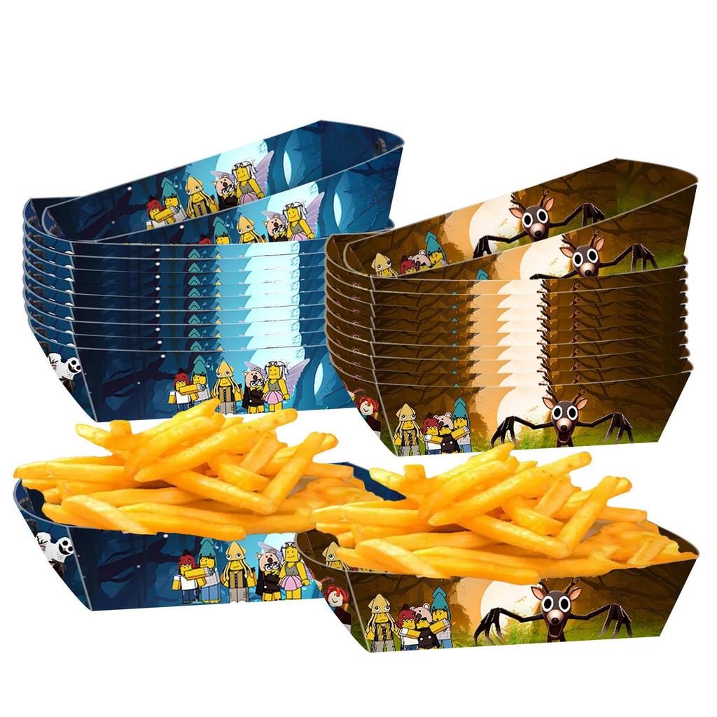 Robox Forest 99-Day Themed Kids' Party Disposable Plates, Napkins & Tablecloth Set