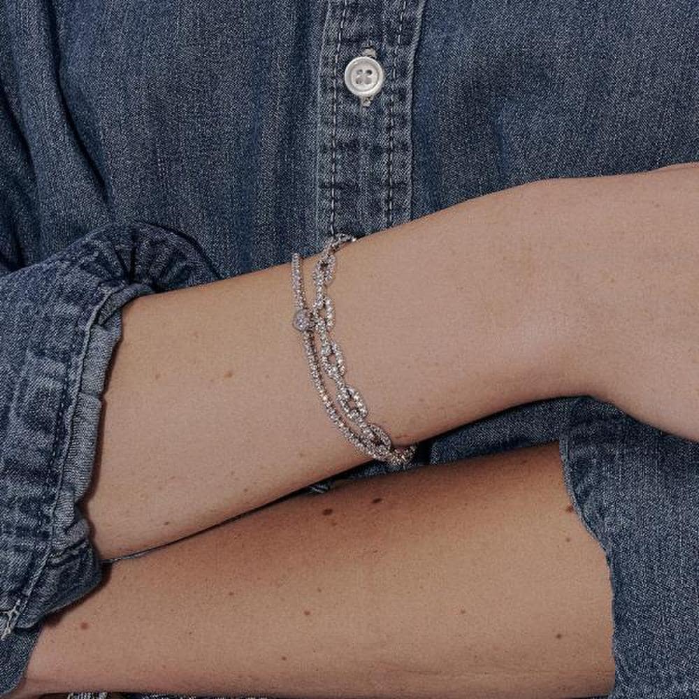 [Ost] Shine Ellipse Silver Bracelet (S) Otb122914Qww