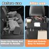4-In-1 Car Seat Back Storage Bag with Tissue Cup Holder Vehicle Storage Box Hanging Hooks Car Seat Organizer Auto Accessories