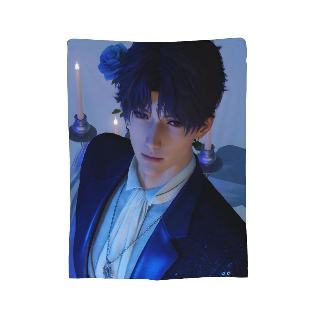 Love And Deepspace Rafayel Blanket Flannel All Season   Multifunction Super Warm Throw Blanket for Bed Outdoor Bedspread