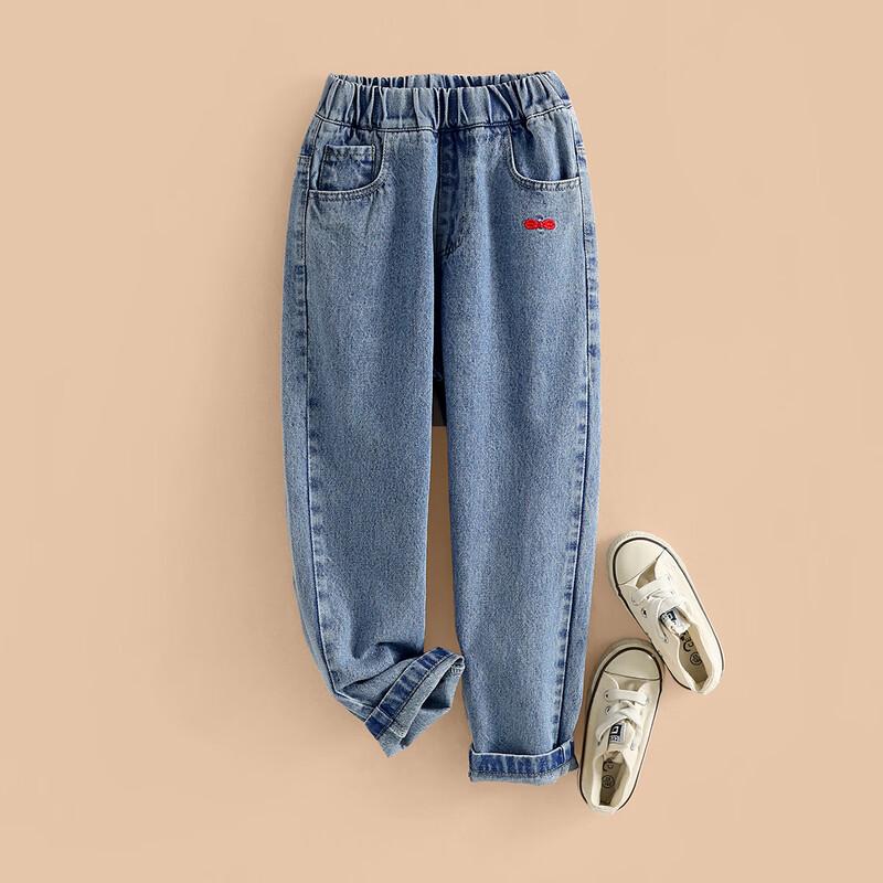 Little Tiger Patty Girls Cartoon Denim Jeans 140