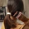 New Winter Solid Color Plush Hair Rope for Women Girls Simple Elastic High Ponytail Rubber Band Hair Accessories
