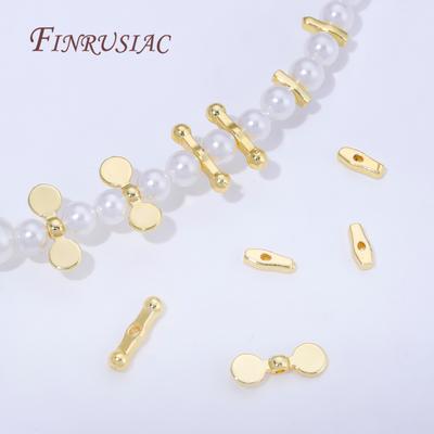 18K Gold Plated Irregular Spacer Beads Baroque Beads Separator DIY Beading Accessories,Pearl Necklace Beads Jewelry Making