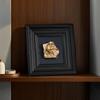 Sculptural Relief Square Framed Artwork Painting Contemporary Decor Geometric for Homeowners, Living Room, Entryway