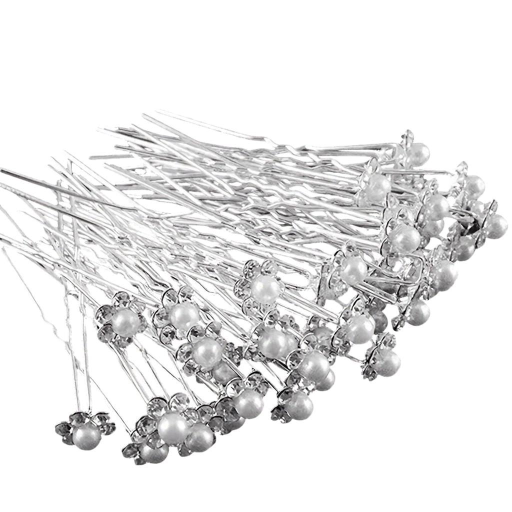 Set di spille per capelli da sposa Perla Cristallo Strass Fermagli per Capelli Accessori per Damigelle Decorazione Capelli Gioielli per Capelli