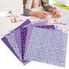 7Pcs 50x50cm Purple Floral Cotton Fabric Cloth for DIY Craft Sewing Scrapbooking Quilting Kit