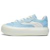 New LiNing Puff Platform Slip Resistant Breathable Low Top Skateboard Shoes Women's Blue AZGT026-6